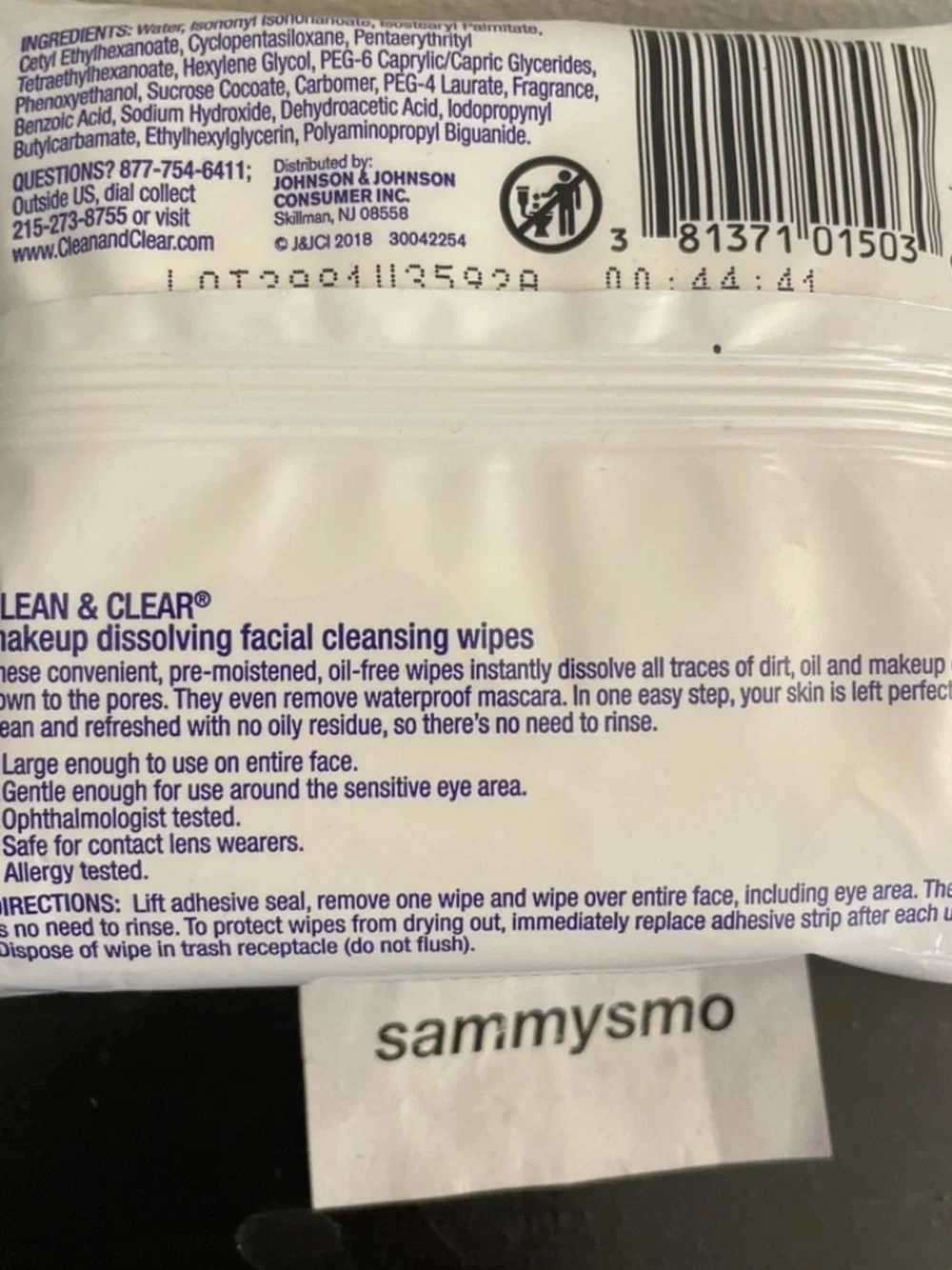 clean & clear makeup dissolving facial cleansing wipes 25 total